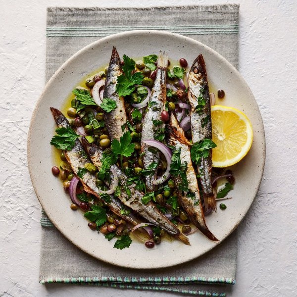 Ensalada de Sardinas y Lentejas con Limón
