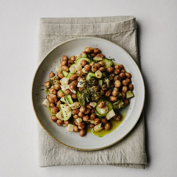 Mezze de Garbanzos y Semillas de Calabaza con Aceite de Oliva y Romero